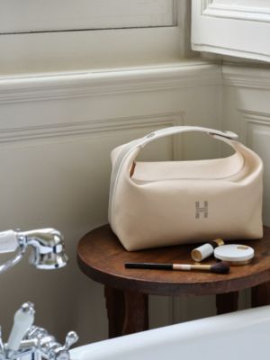 バス用ポーチ 《ブリッド・ア・ブラック》 GM - ブルー | Hermès